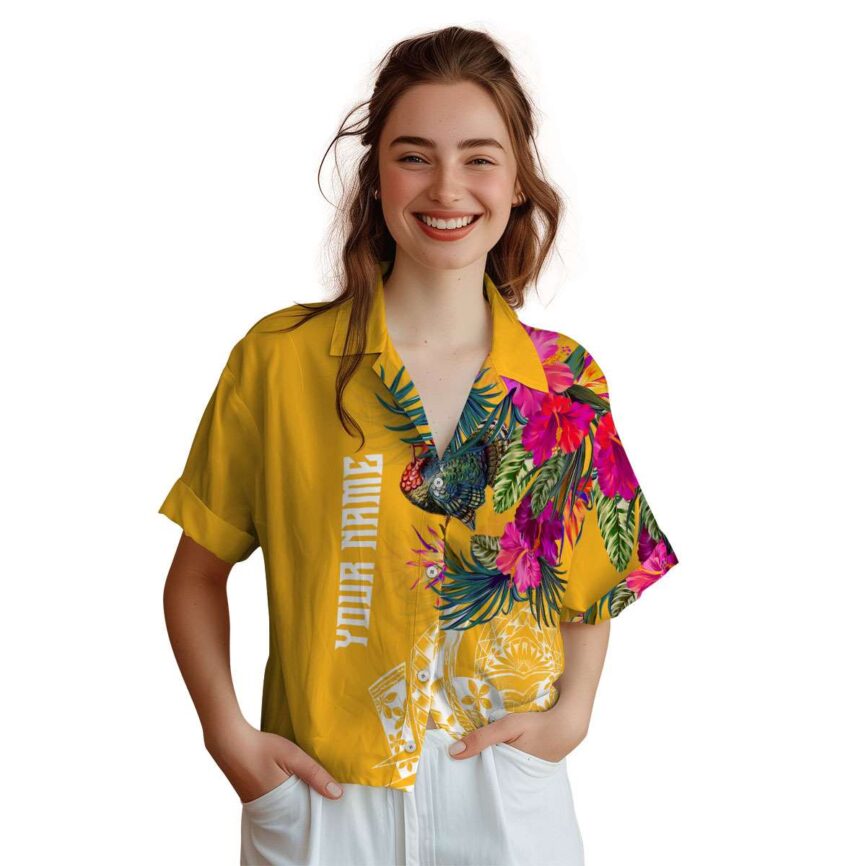 Personalized Turkey Polynesian Flowers Hawaiian Shirt Top rated