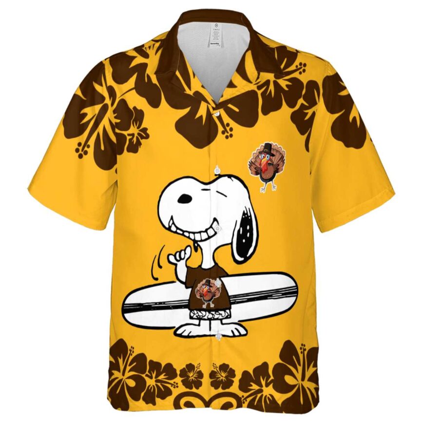 Personalized Turkey Surfing Snoopy Hawaiian Shirt Fashion forward