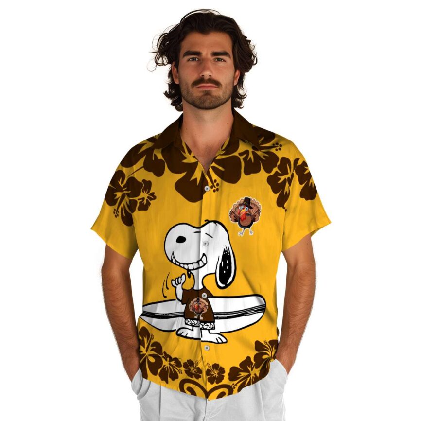 Personalized Turkey Surfing Snoopy Hawaiian Shirt New Arrival