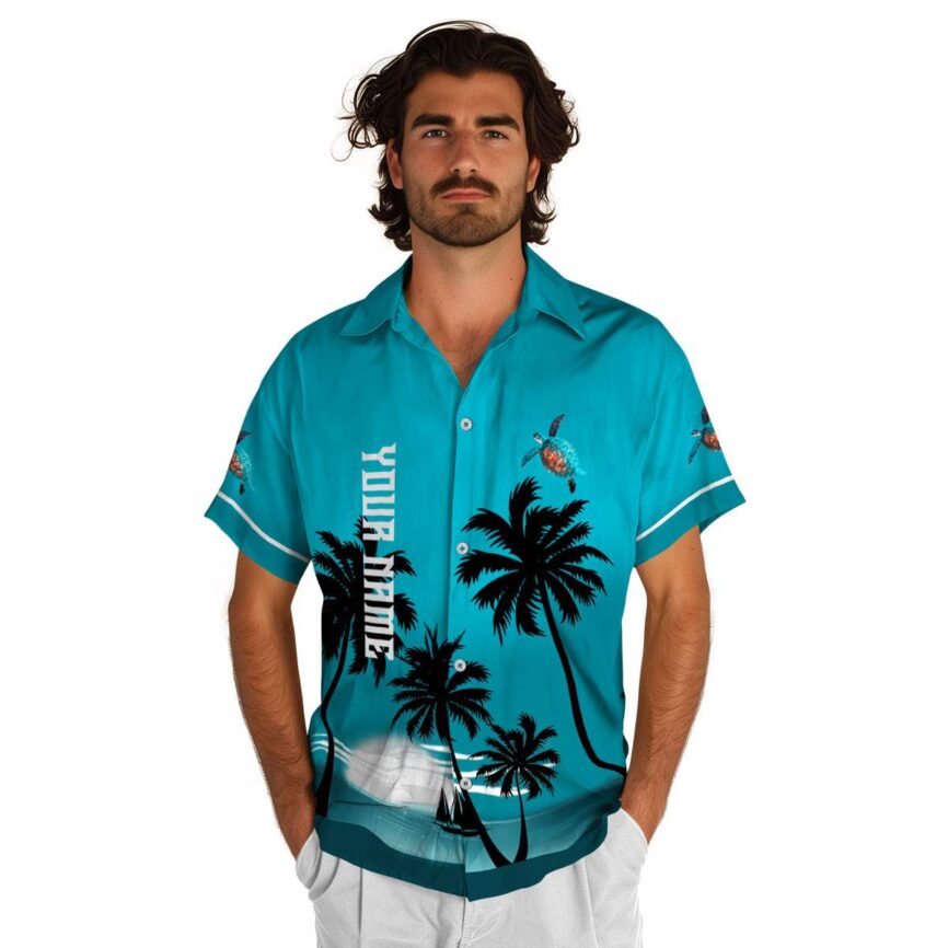 Personalized Turtle Ocean Sunset Hawaiian Shirt New Arrival