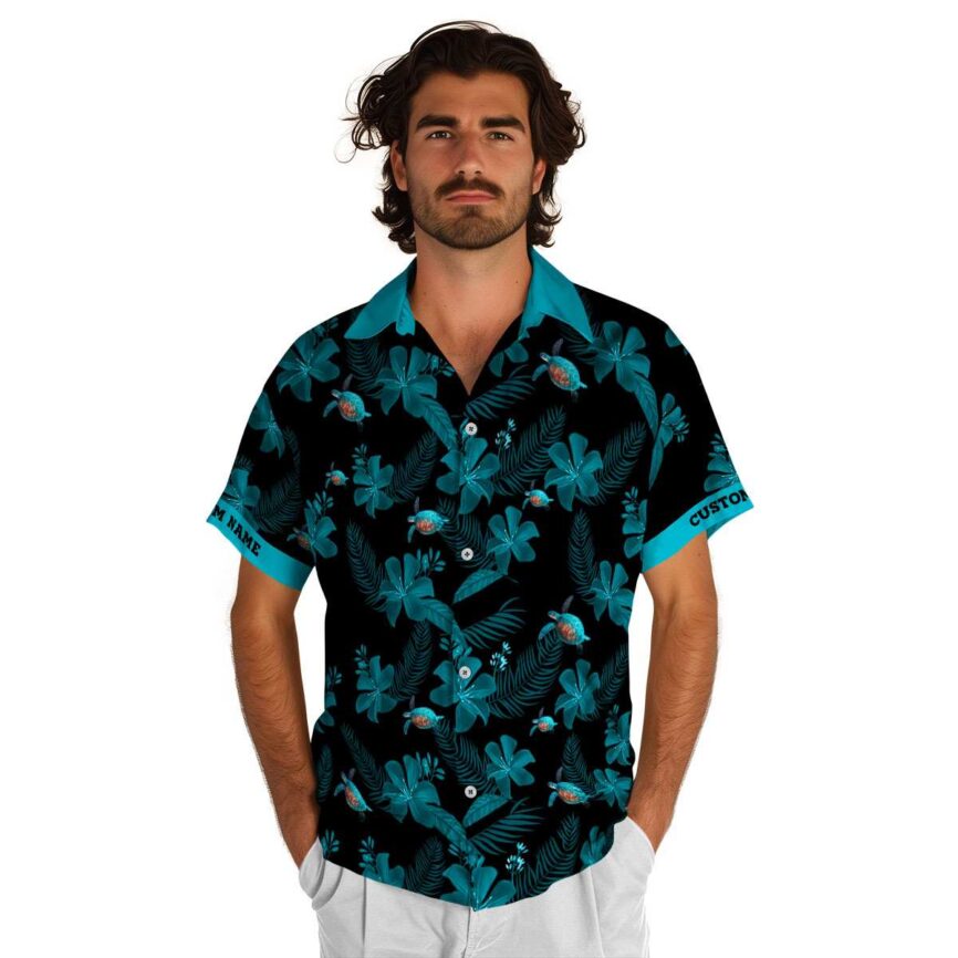 Personalized Turtle Tropical Flower Hawaiian Shirt New Arrival