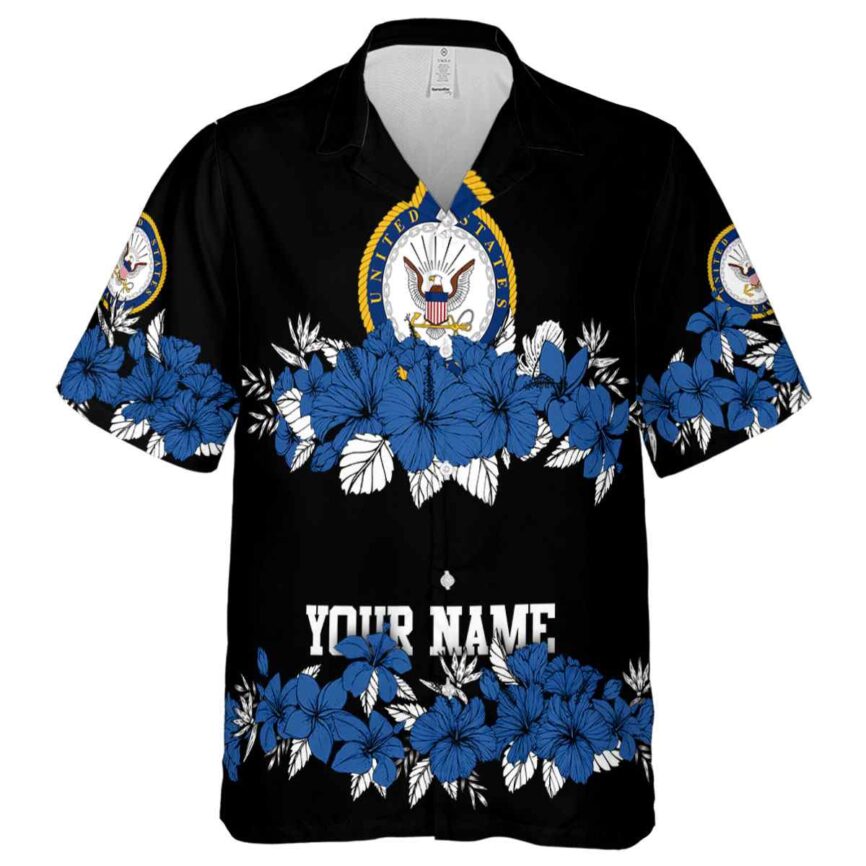 Personalized US Navy Hibiscus Band Hawaiian Shirt Fashion forward