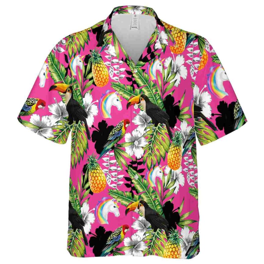 Personalized Unicorn Toucan Bird Hawaiian Shirt Fashion forward