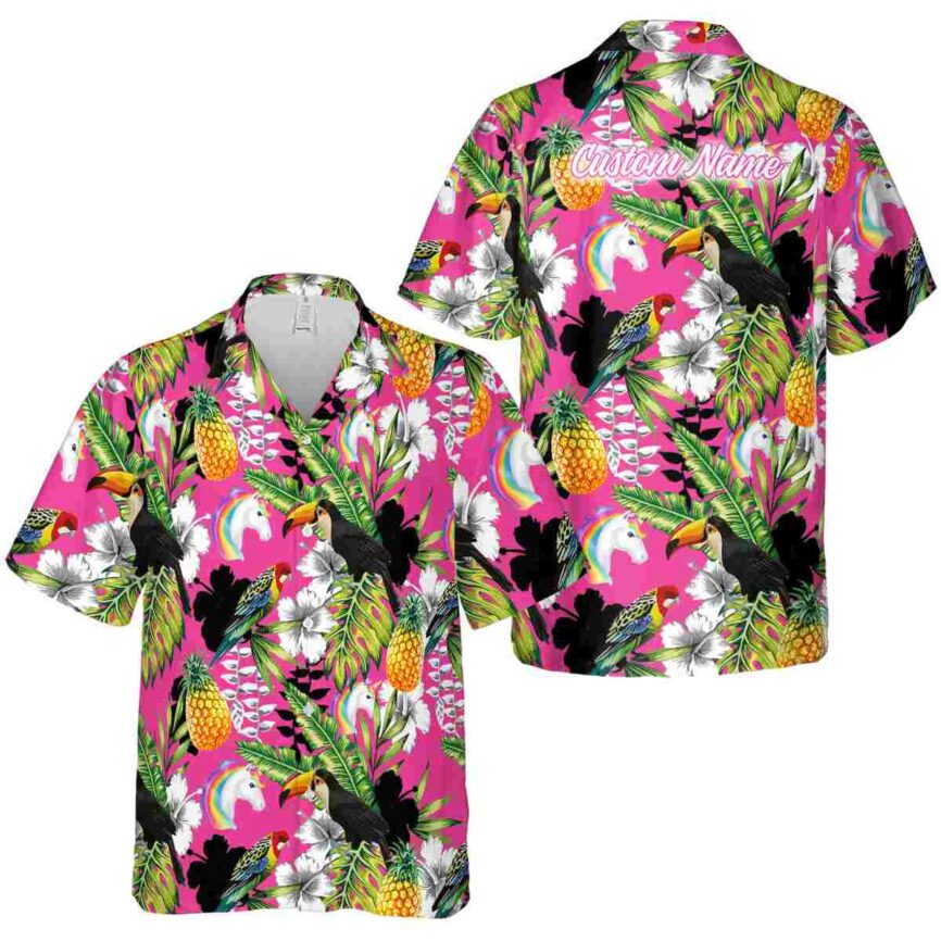 Personalized Unicorn Toucan Bird Hawaiian Shirt Premium grade