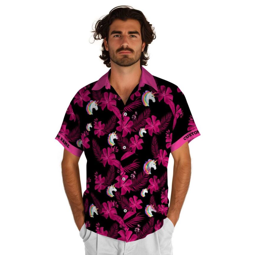 Personalized Unicorn Tropical Flower Hawaiian Shirt New Arrival