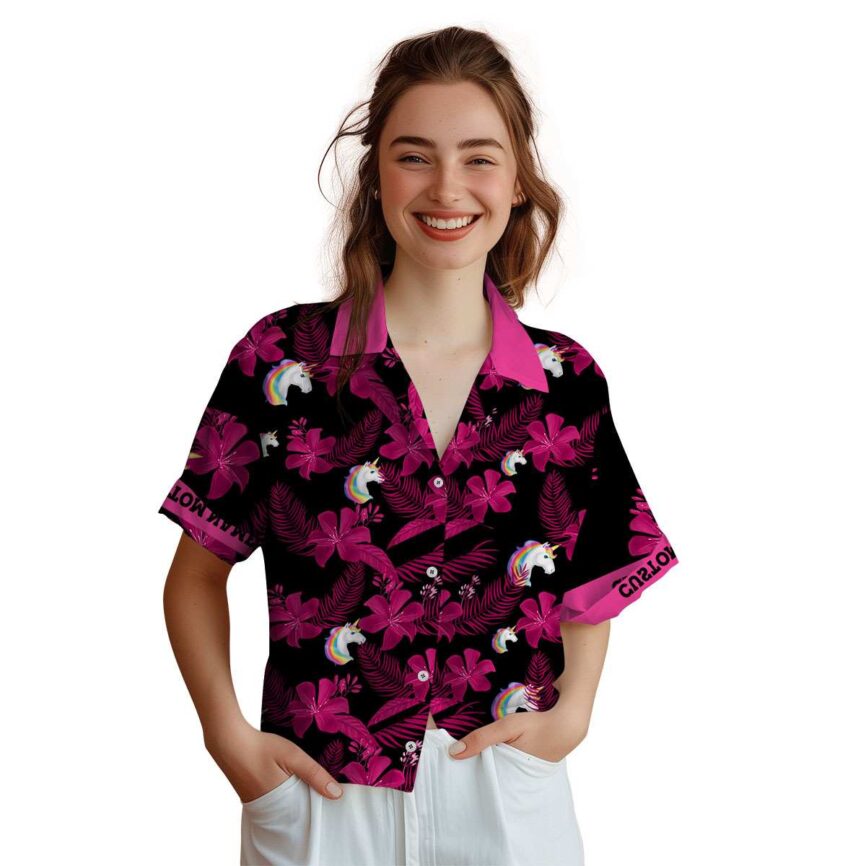 Personalized Unicorn Tropical Flower Hawaiian Shirt Top rated