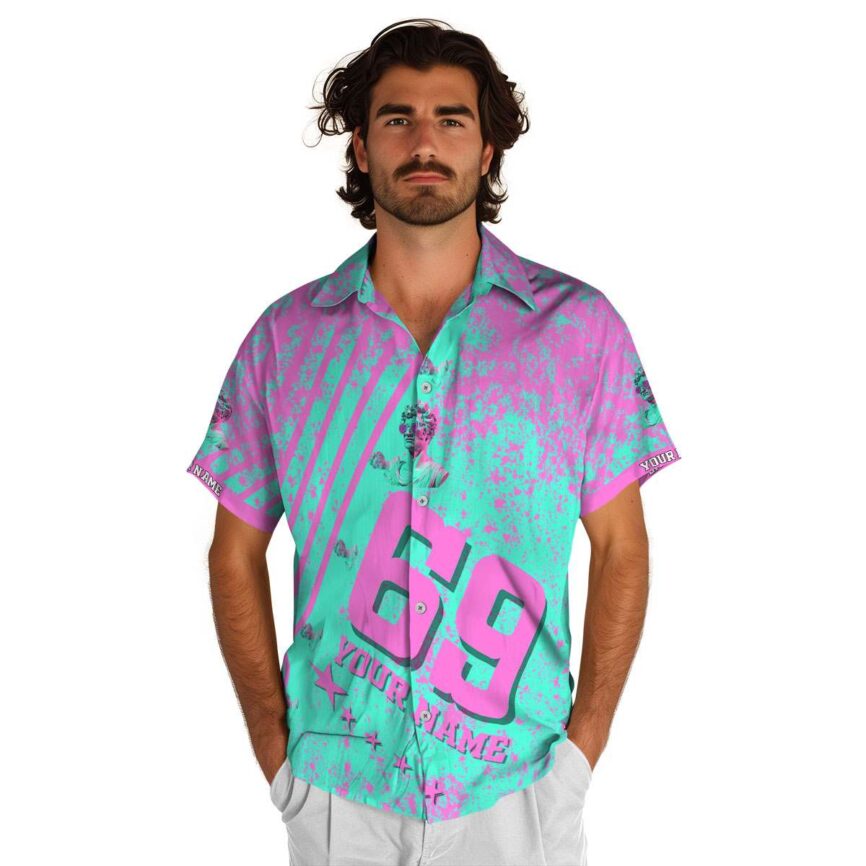 Personalized Vaporwave Stripe Burst Hawaiian Shirt New Arrival