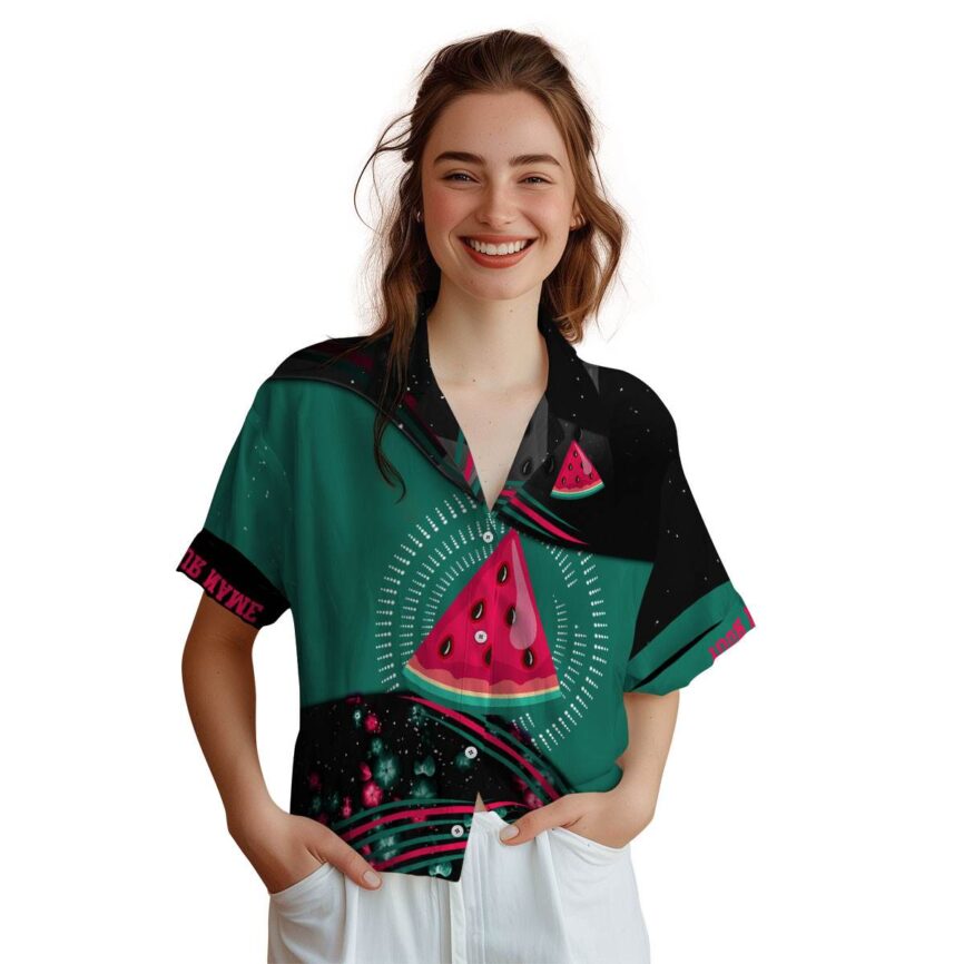 Personalized Watermelon Dynamic Swirl Hawaiian Shirt Top rated