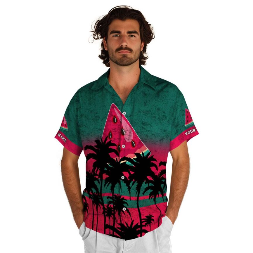 Personalized Watermelon Sunset Gradient Hawaiian Shirt New Arrival