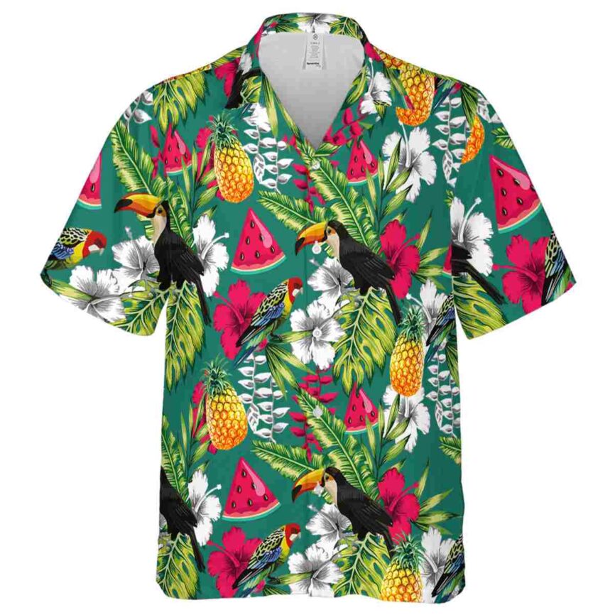 Personalized Watermelon Toucan Bird Hawaiian Shirt Fashion forward