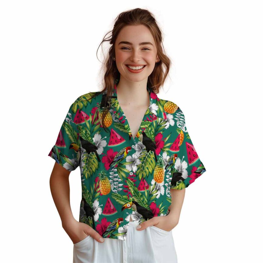 Personalized Watermelon Toucan Bird Hawaiian Shirt Top rated