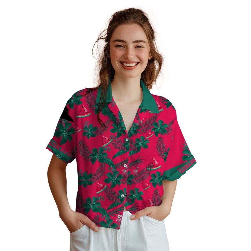 Personalized Watermelon Tropical Flower Hawaiian Shirt Top rated
