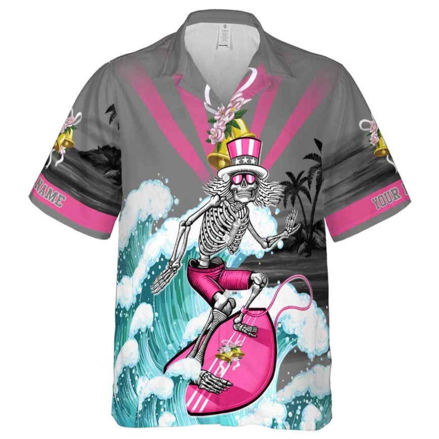 Personalized Wedding Grateful Dead Motif Hawaiian Shirt Fashion forward