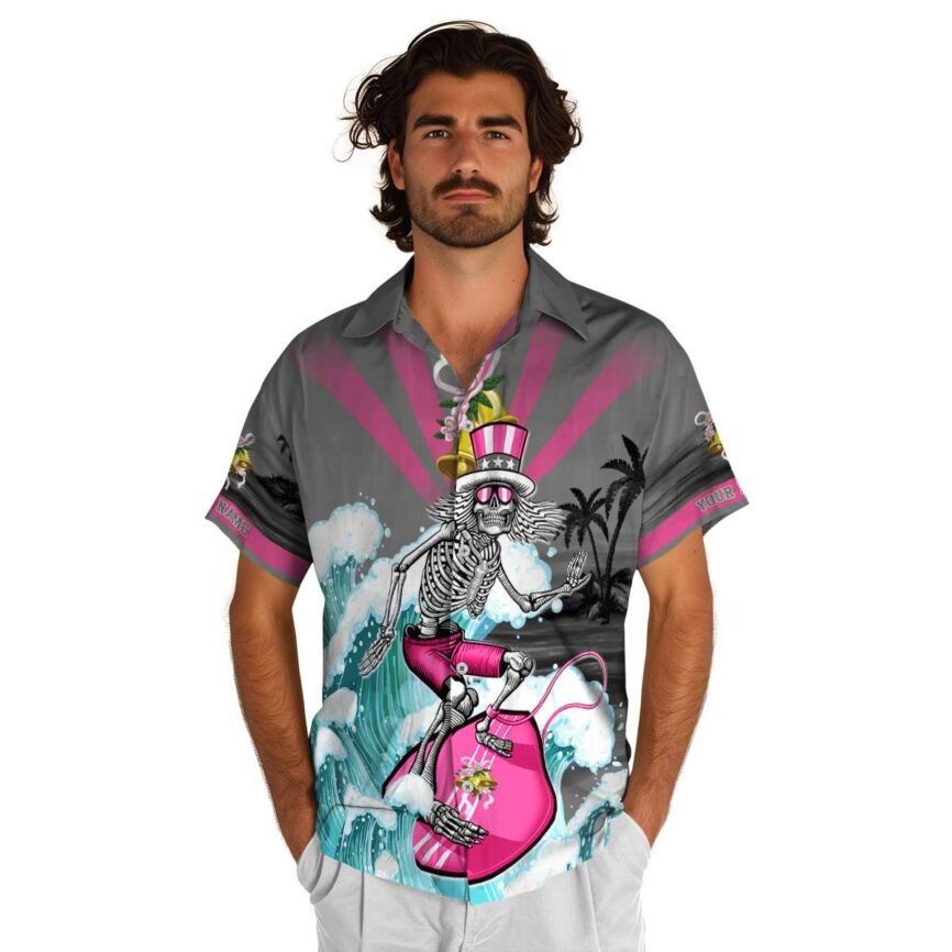 Personalized Wedding Grateful Dead Motif Hawaiian Shirt New Arrival