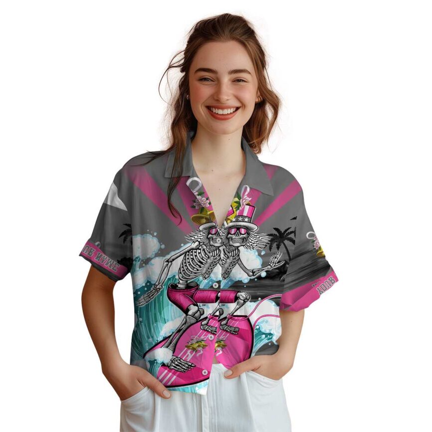Personalized Wedding Grateful Dead Motif Hawaiian Shirt Top rated