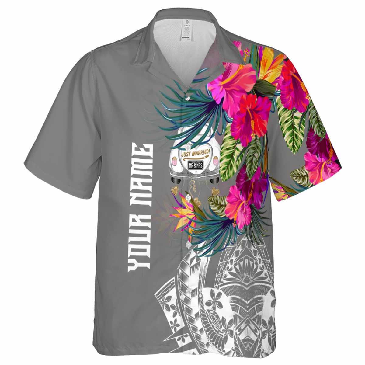 Personalized Wedding Polynesian Flowers Hawaiian Shirt Fashion forward Personalized Wedding Polynesian Flowers Hawaiian Shirt Fashion forward