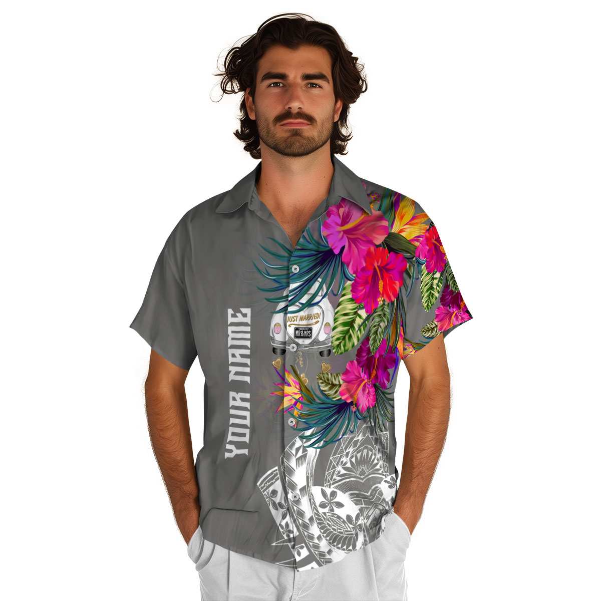 Personalized Wedding Polynesian Flowers Hawaiian Shirt New Arrival Personalized Wedding Polynesian Flowers Hawaiian Shirt New Arrival