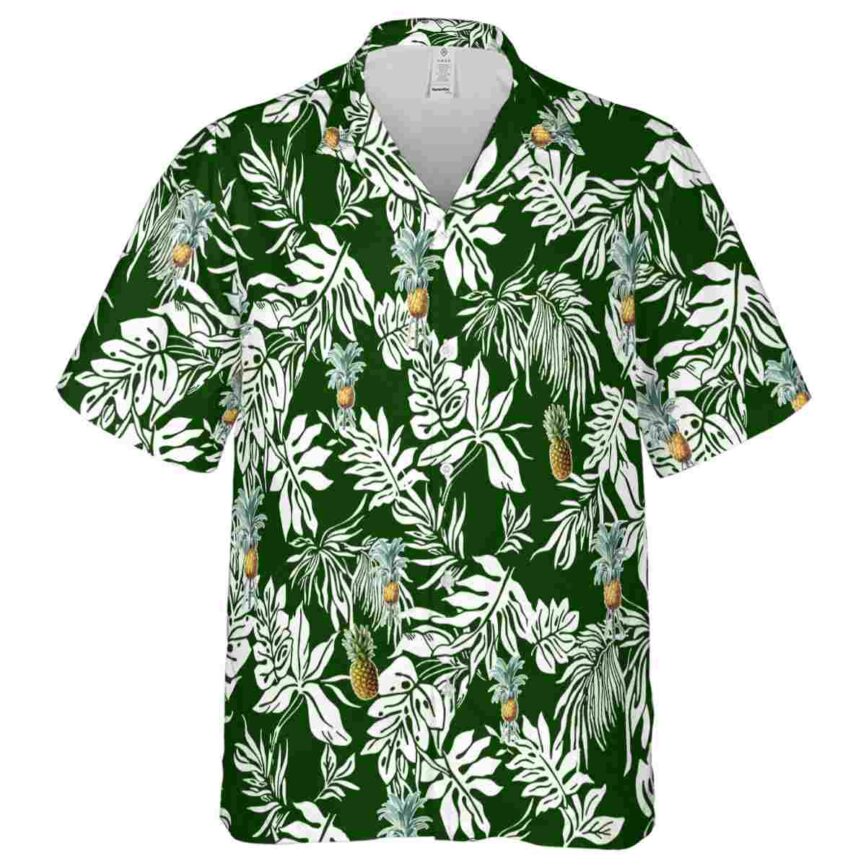 Pineapple Bold Foliage Hawaiian Shirt Fashion forward