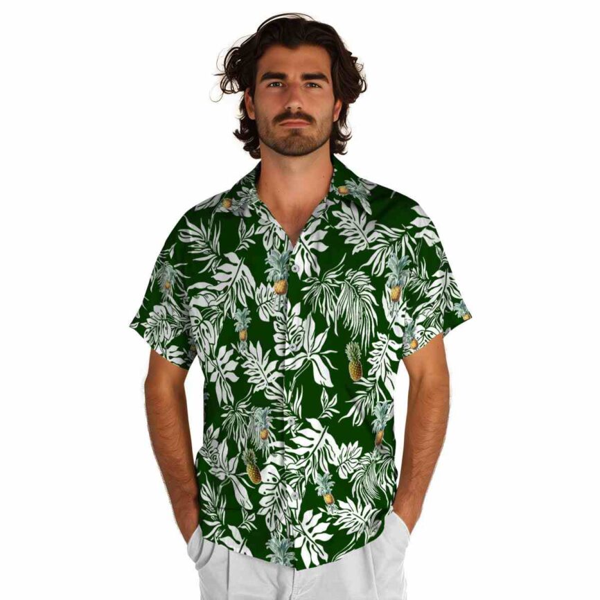 Pineapple Bold Foliage Hawaiian Shirt New Arrival