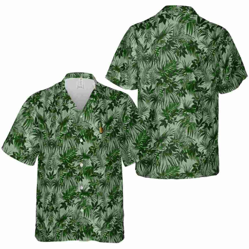 Pineapple Foliage Print Hawaiian Shirt Premium grade