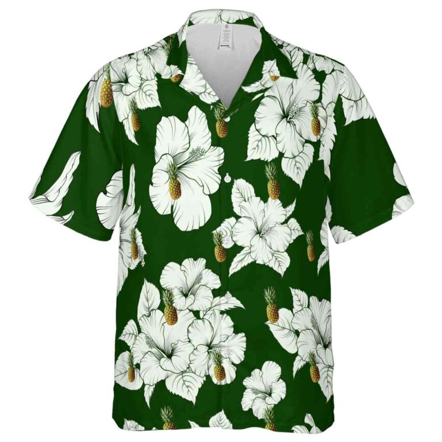 Pineapple Hibiscus Flower Hawaiian Shirt Fashion forward