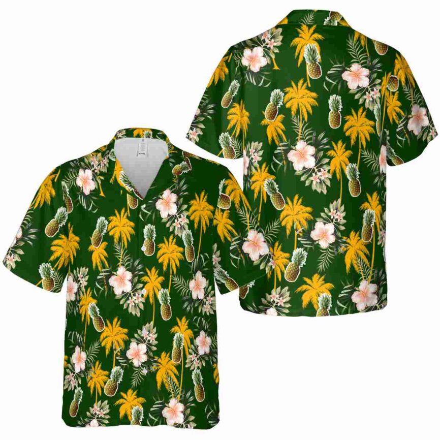 Pineapple Hibiscus Palm Hawaiian Shirt Premium grade