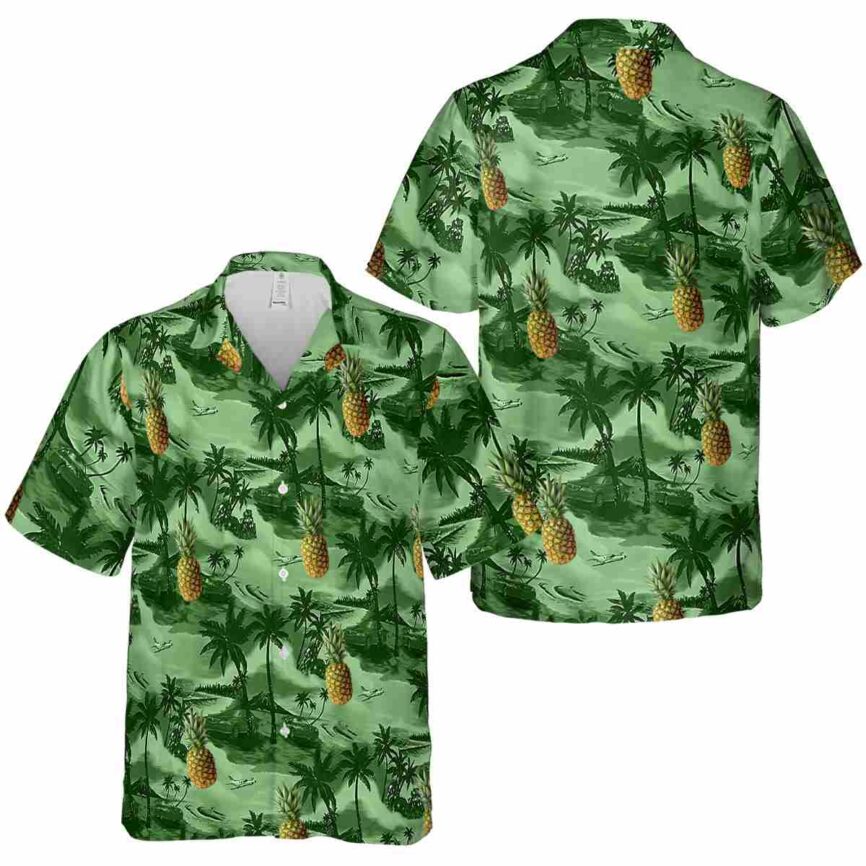 Pineapple Island Beach Hawaiian Shirt Premium grade