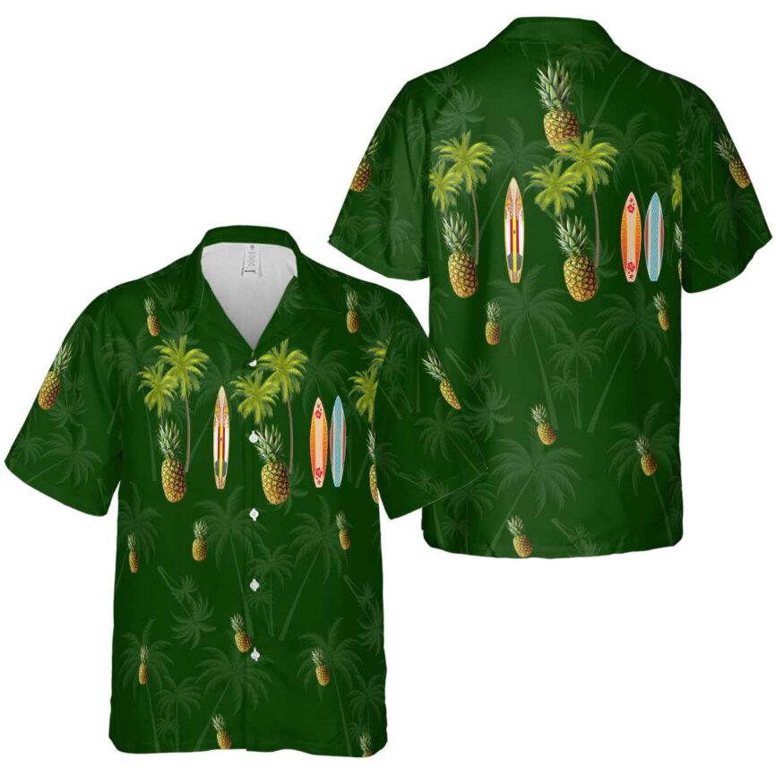 Pineapple Island Theme Hawaiian Shirt Premium grade