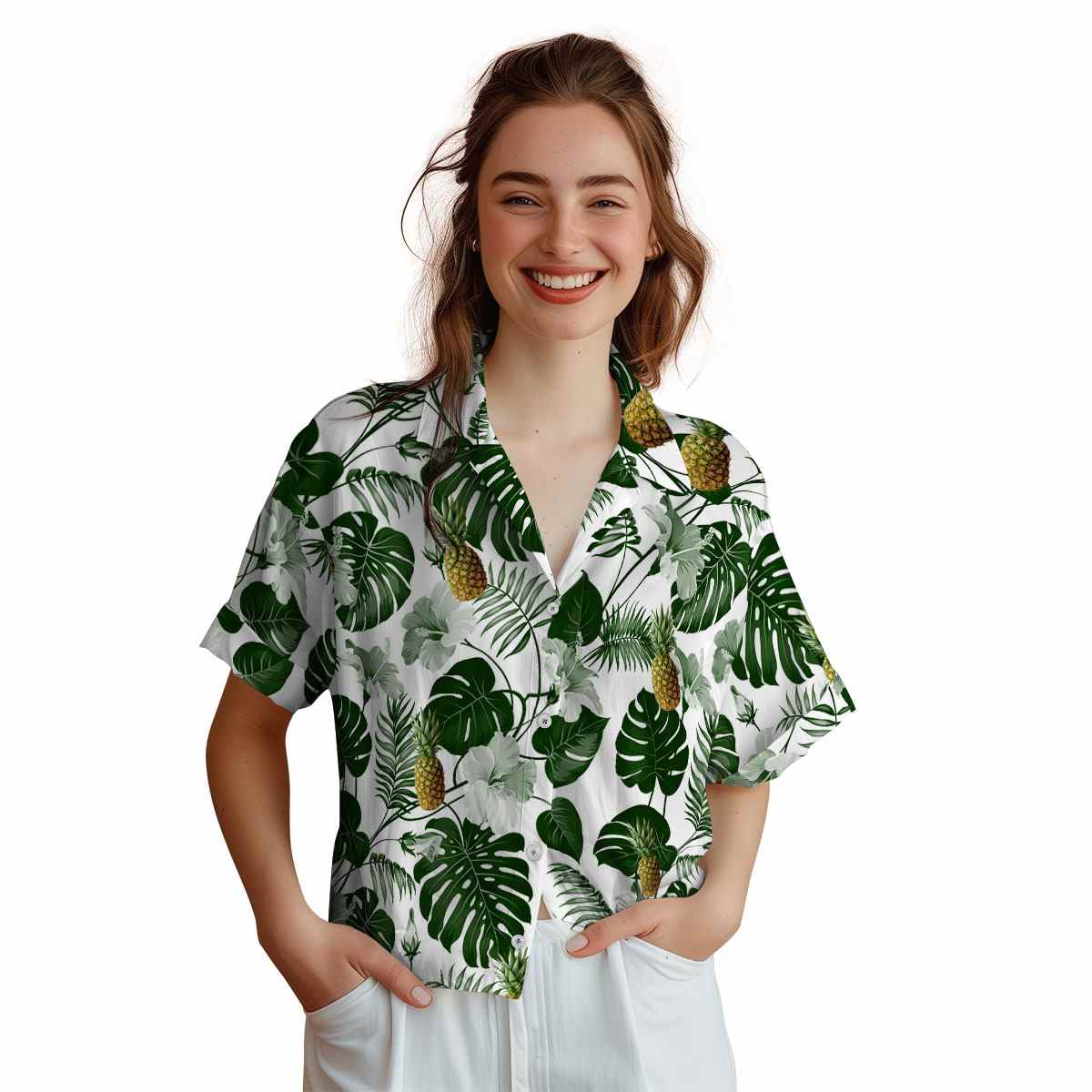 Pineapple Leaf Pattern Hawaiian Shirt Top rated Pineapple Leaf Pattern Hawaiian Shirt Top rated