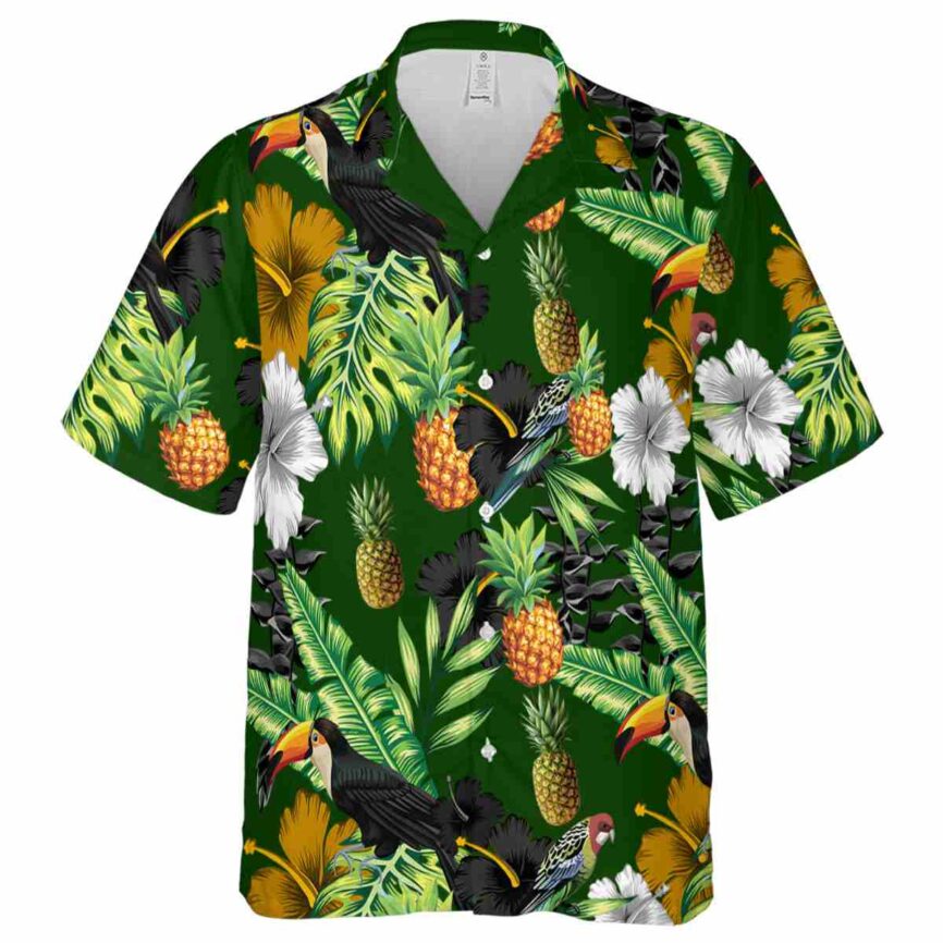 Pineapple Leafy Toucan Hawaiian Shirt Fashion forward