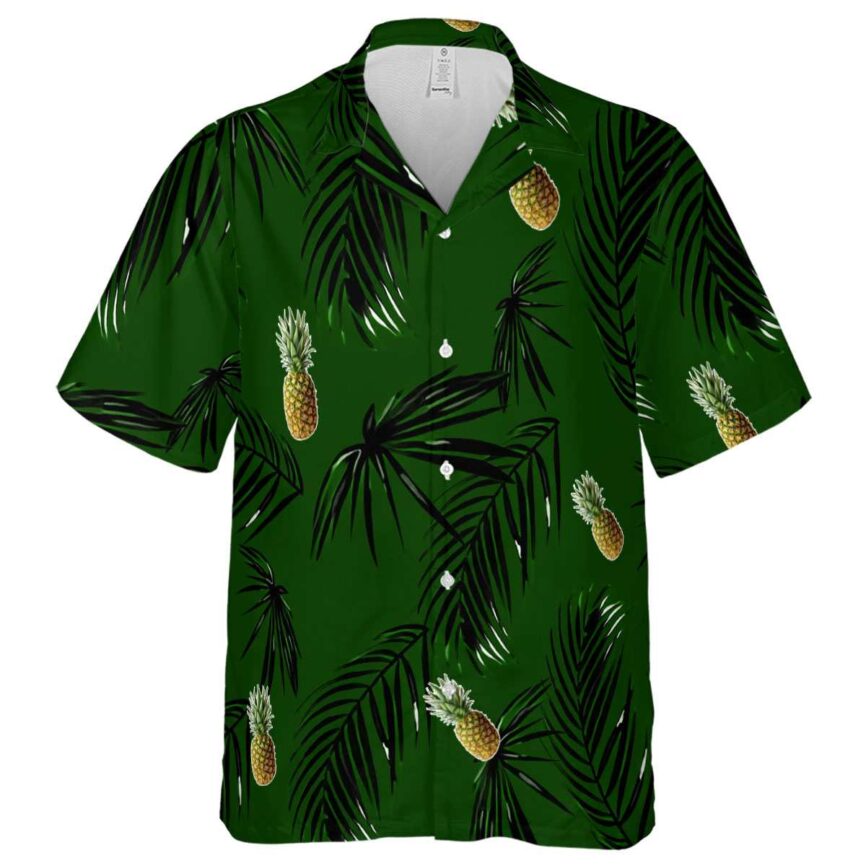 Pineapple Monochrome Palm Hawaiian Shirt Fashion forward