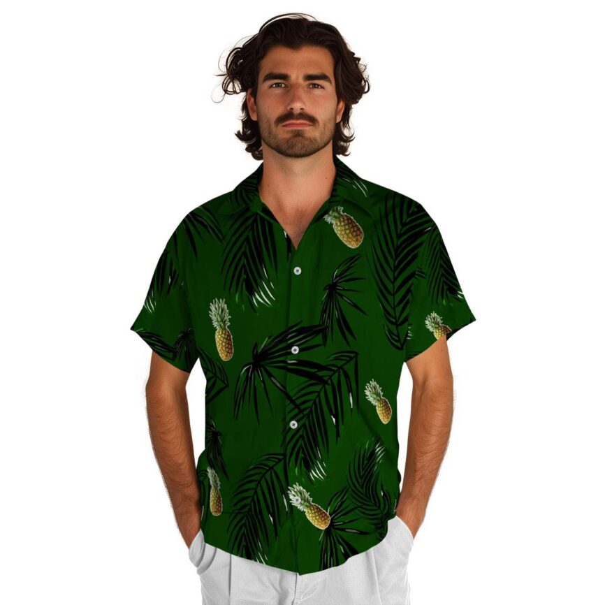 Pineapple Monochrome Palm Hawaiian Shirt New Arrival