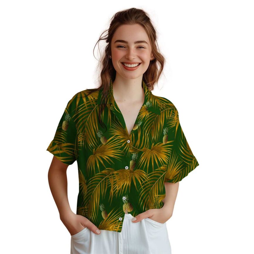 Pineapple Palm Frond Hawaiian Shirt Top rated