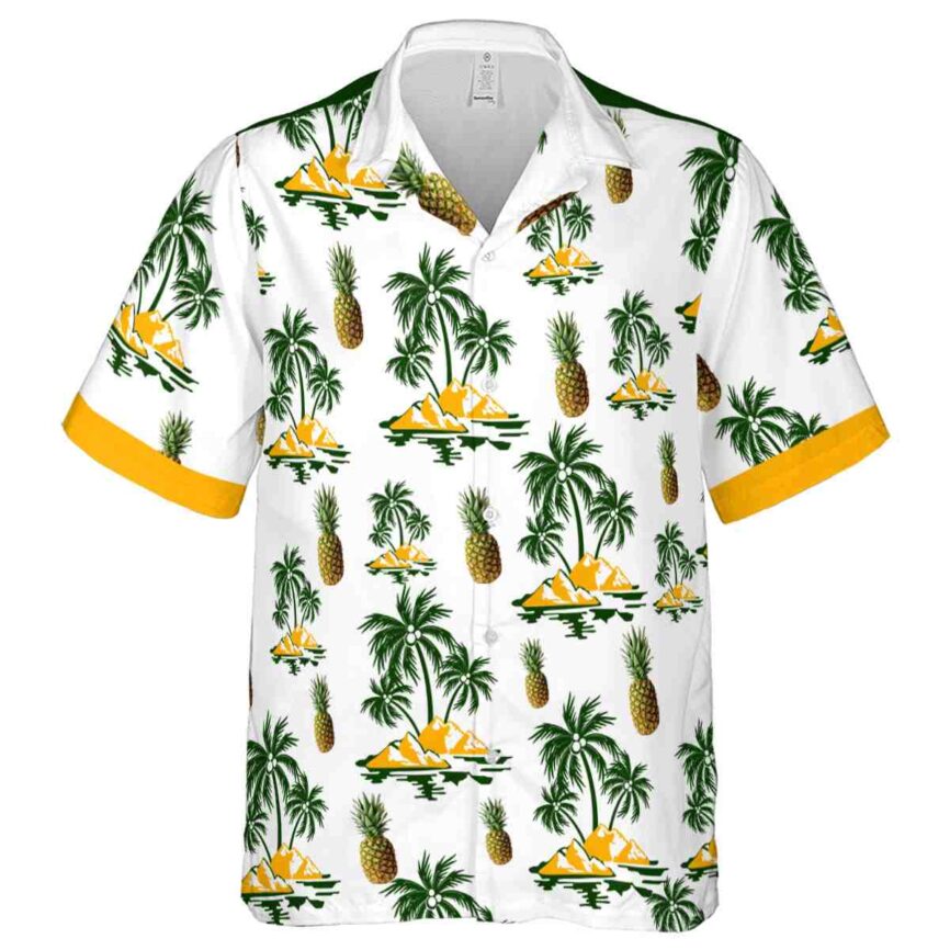Pineapple Palm Island Graphic Hawaiian Shirt Fashion forward