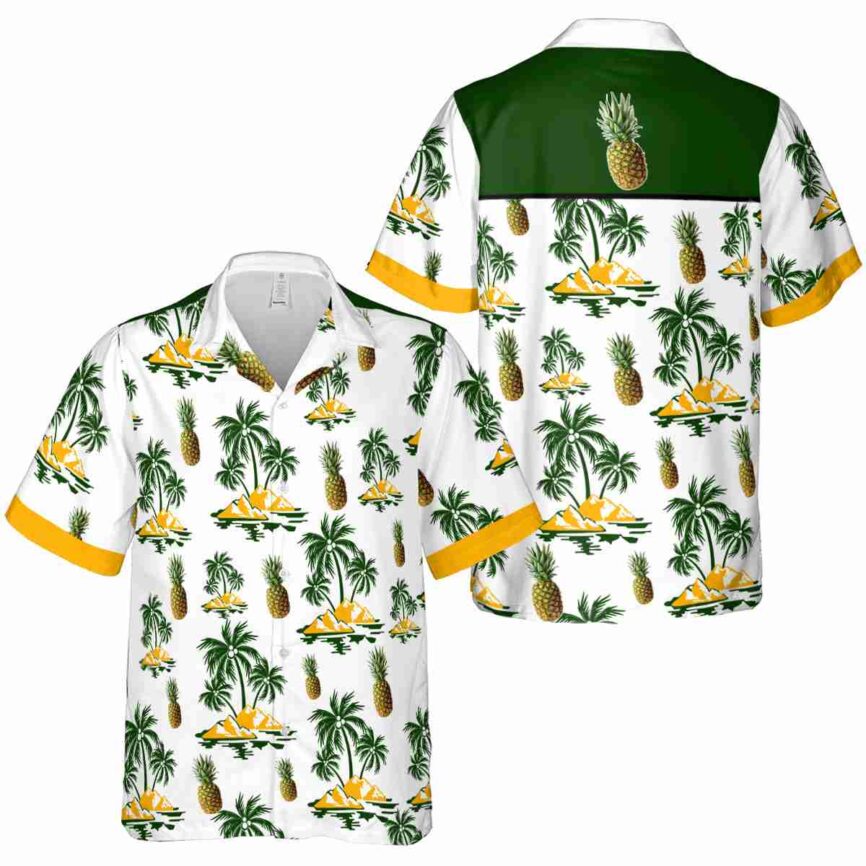 Pineapple Palm Island Graphic Hawaiian Shirt Premium grade