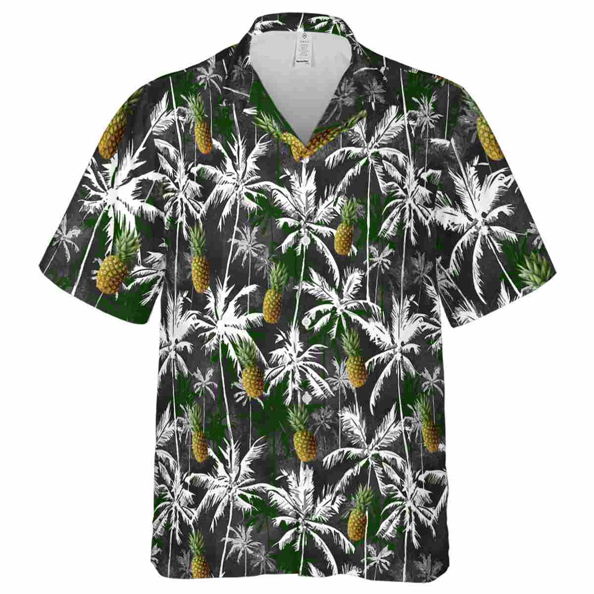 Pineapple Palm Themed Hawaiian Shirt Fashion forward Pineapple Palm Themed Hawaiian Shirt Fashion forward