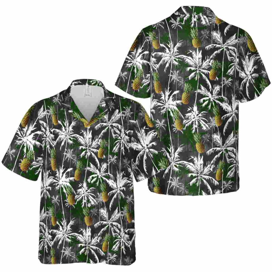 Pineapple Palm Themed Hawaiian Shirt Premium grade
