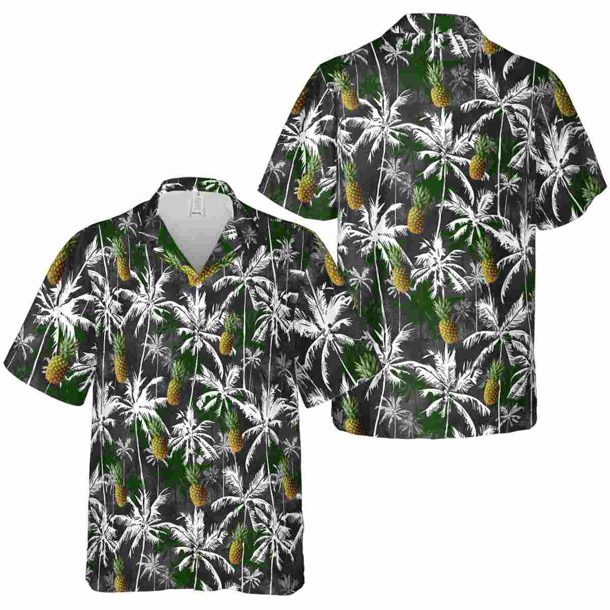 Pineapple Palm Themed Hawaiian Shirt Premium grade Pineapple Palm Themed Hawaiian Shirt Premium grade