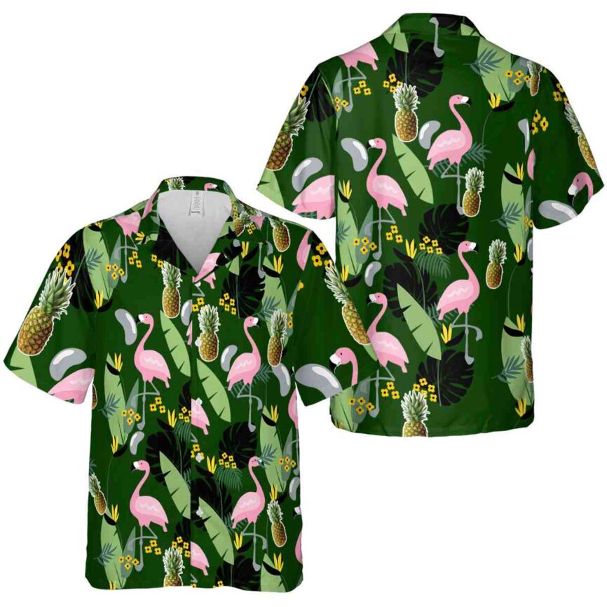 Pineapple Pink Flamingo Hawaiian Shirt Premium grade