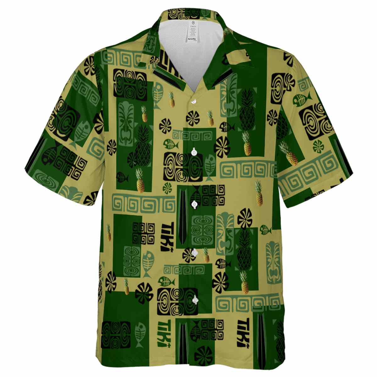 Pineapple Tiki Motifs Hawaiian Shirt Fashion forward Pineapple Tiki Motifs Hawaiian Shirt Fashion forward