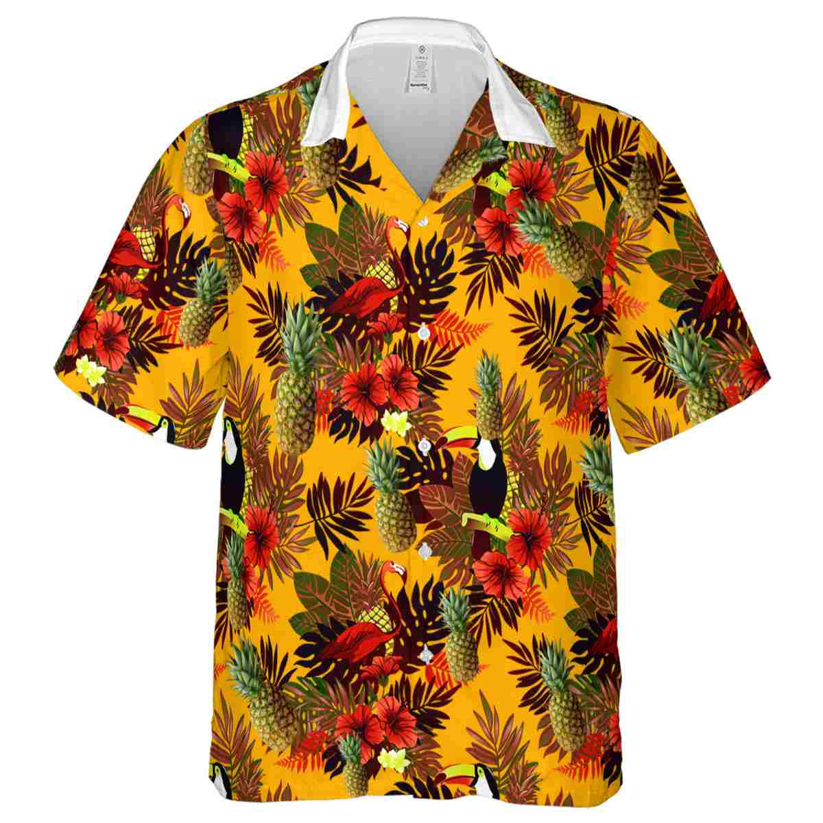 Pineapple Tropical Bird Hawaiian Shirt Fashion forward Pineapple Tropical Bird Hawaiian Shirt Fashion forward