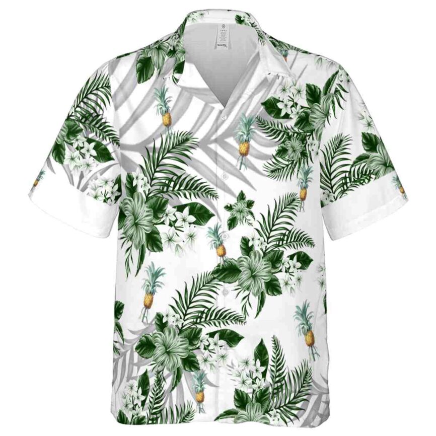 Pineapple Tropical Blossom Hawaiian Shirt Fashion forward
