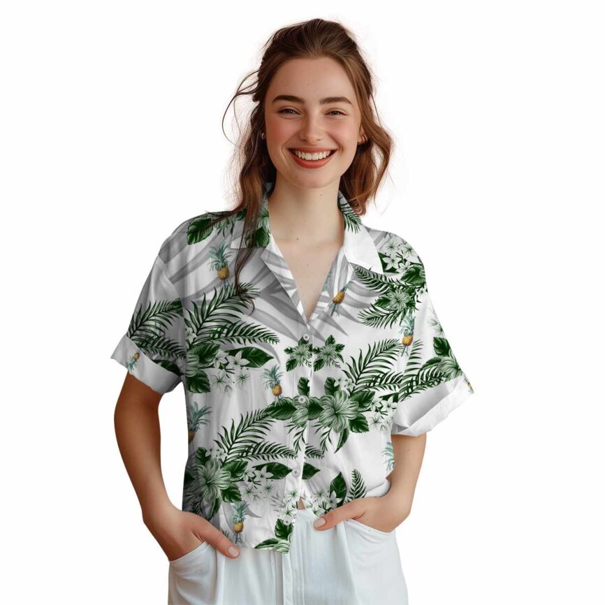 Pineapple Tropical Blossom Hawaiian Shirt Top rated