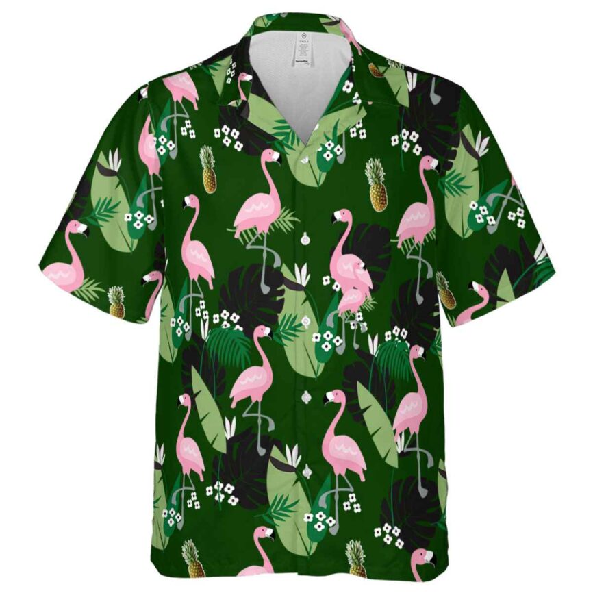 Pineapple Tropical Flamingo Hawaiian Shirt Fashion forward