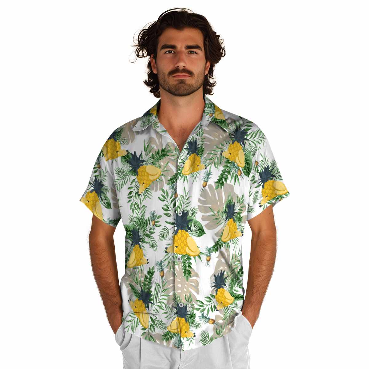 Pineapple Tropical Fronds Hawaiian Shirt New Arrival Pineapple Tropical Fronds Hawaiian Shirt New Arrival