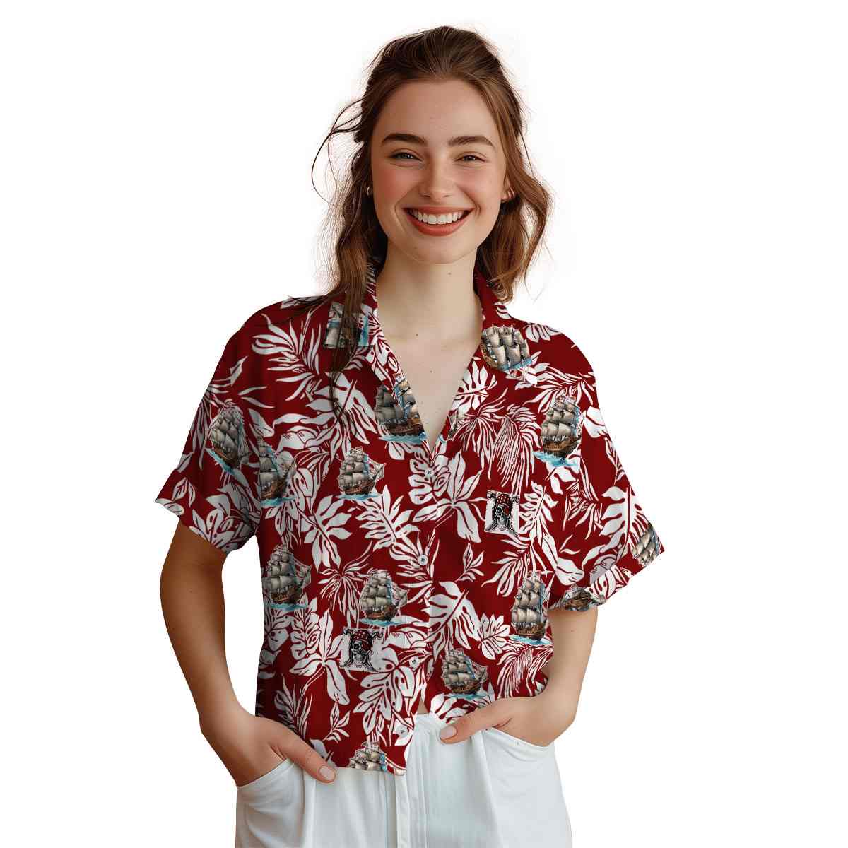 Pirate Bold Foliage Hawaiian Shirt Top rated Pirate Bold Foliage Hawaiian Shirt Top rated