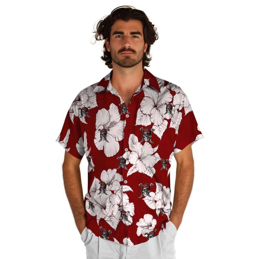 Pirate Hibiscus Flower Hawaiian Shirt New Arrival