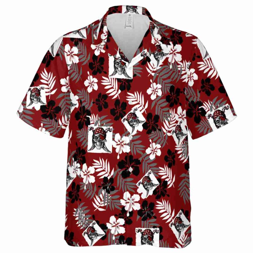 Pirate Leafy Hibiscus Hawaiian Shirt Fashion forward