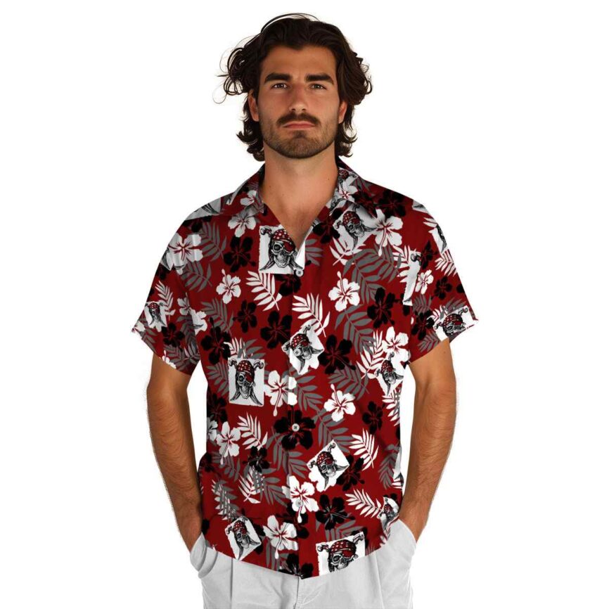 Pirate Leafy Hibiscus Hawaiian Shirt New Arrival