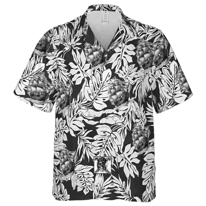 Pirate Monstera Foliage Hawaiian Shirt Fashion forward